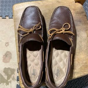Bass brown driving moccasins size 9